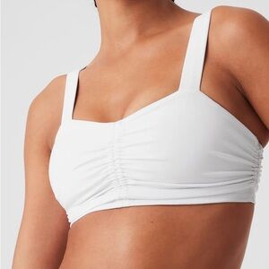 Alo Yoga Airbrush Cinch Bra in White